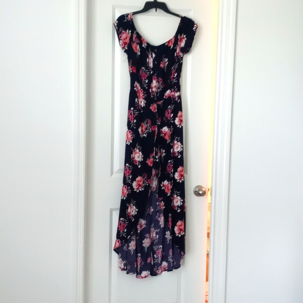 Floral Navy Blue Romper